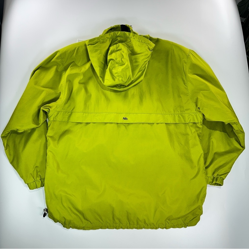 Nils Anorak Pullover Utility Nylon Hooded Jacket Green Size 14 - Picture 10 of 15